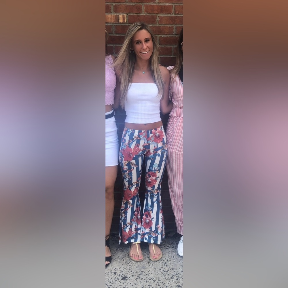 Floral Flare Pants